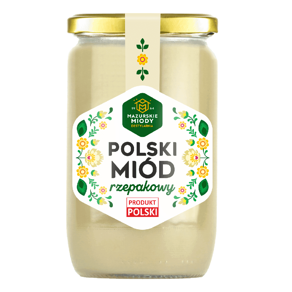 Miód Polski Rzepakowy - Mazurskie Miody 900 g