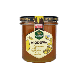 miód gruszka cytryna imbir Mazurskie Miody 400 g